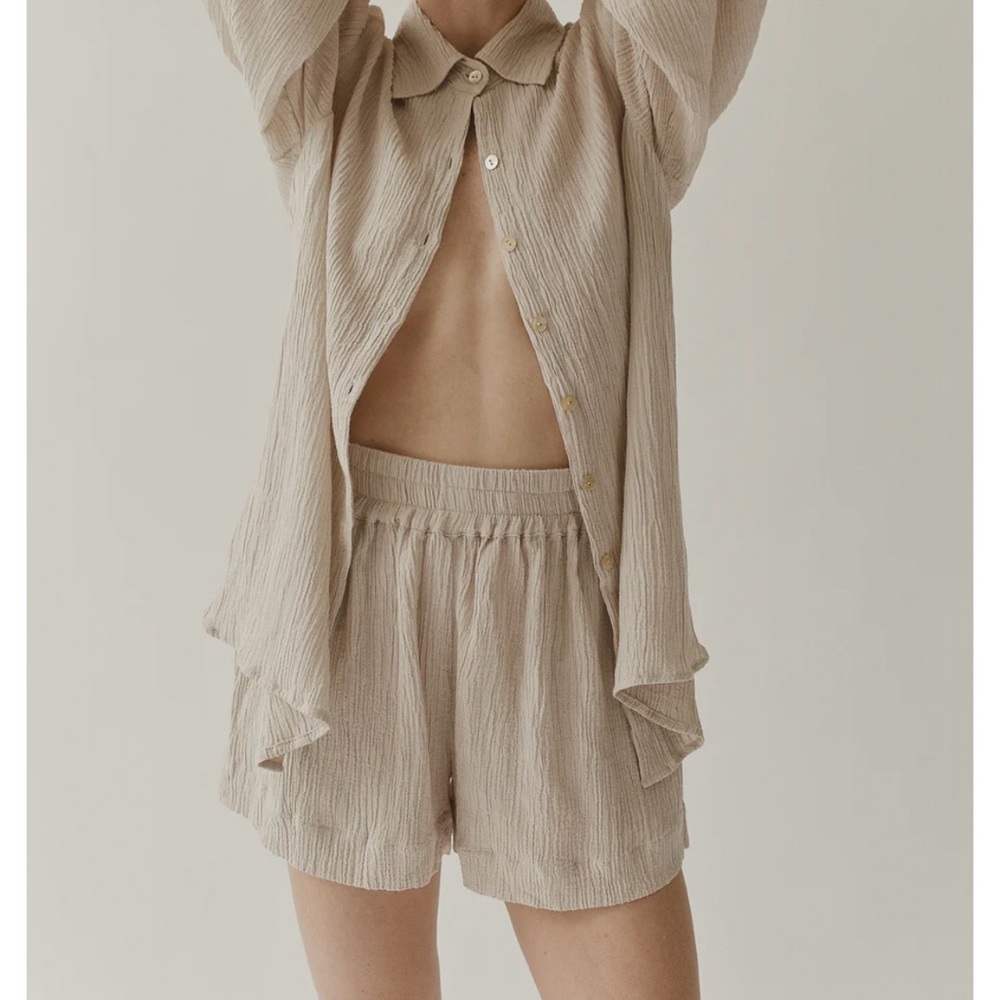 NWT All That Remains crinkle cotton Anna Shorts